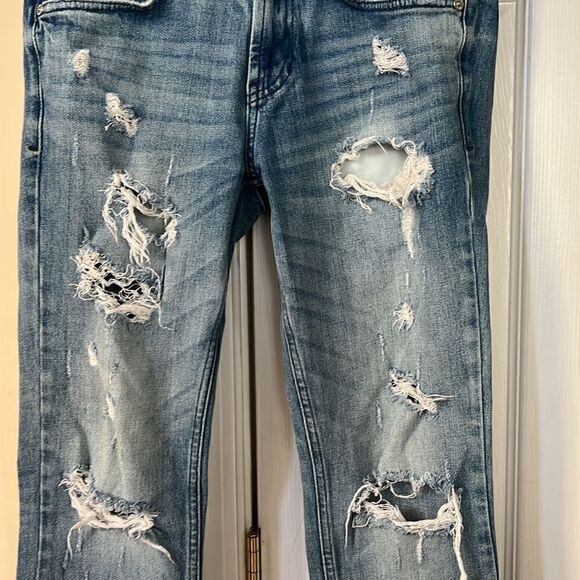 PacSun Los Angeles skinny jeans women’s 29 x 30 destroyed distressed - Picture 4 of 11